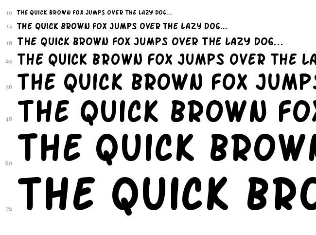 SF Arch Rival font waterfall